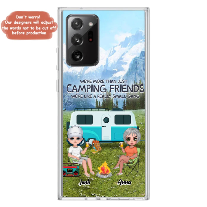 Custom Personalized Mountain Camping Friends Phone Case - Upto 8 People - Best Gift For Camping Lovers - Case For iPhone And Samsung