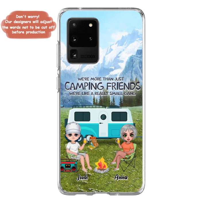 Custom Personalized Mountain Camping Friends Phone Case - Upto 8 People - Best Gift For Camping Lovers - Case For iPhone And Samsung