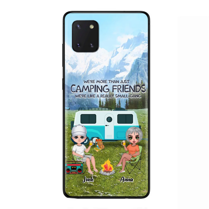 Custom Personalized Mountain Camping Friends Phone Case - Upto 8 People - Best Gift For Camping Lovers - Case For iPhone And Samsung