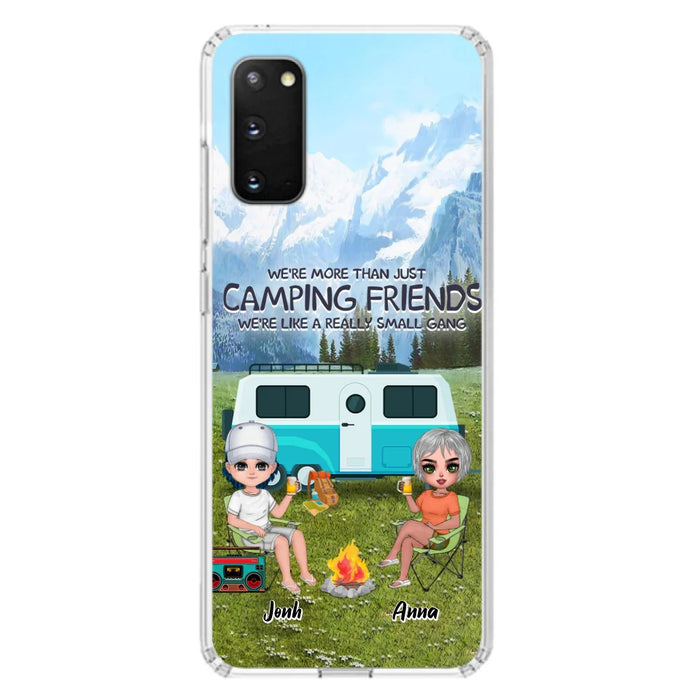 Custom Personalized Mountain Camping Friends Phone Case - Upto 8 People - Best Gift For Camping Lovers - Case For iPhone And Samsung