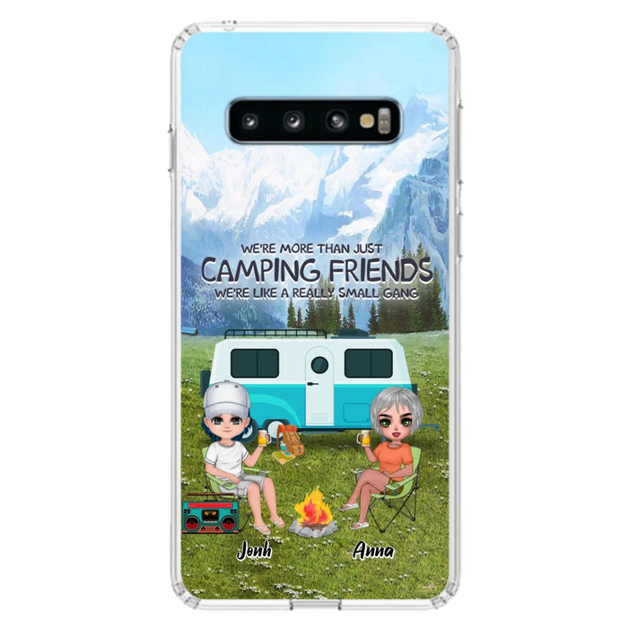 Custom Personalized Mountain Camping Friends Phone Case - Upto 8 People - Best Gift For Camping Lovers - Case For iPhone And Samsung