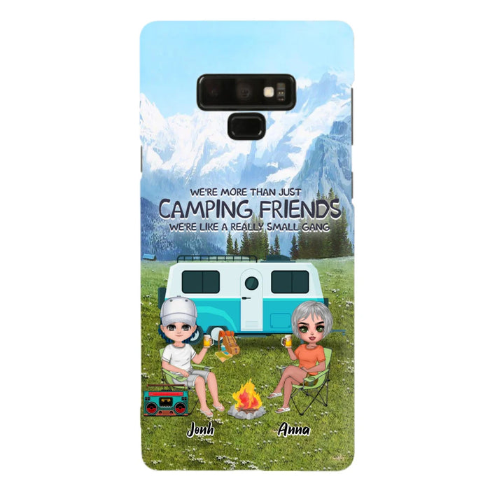 Custom Personalized Mountain Camping Friends Phone Case - Upto 8 People - Best Gift For Camping Lovers - Case For iPhone And Samsung