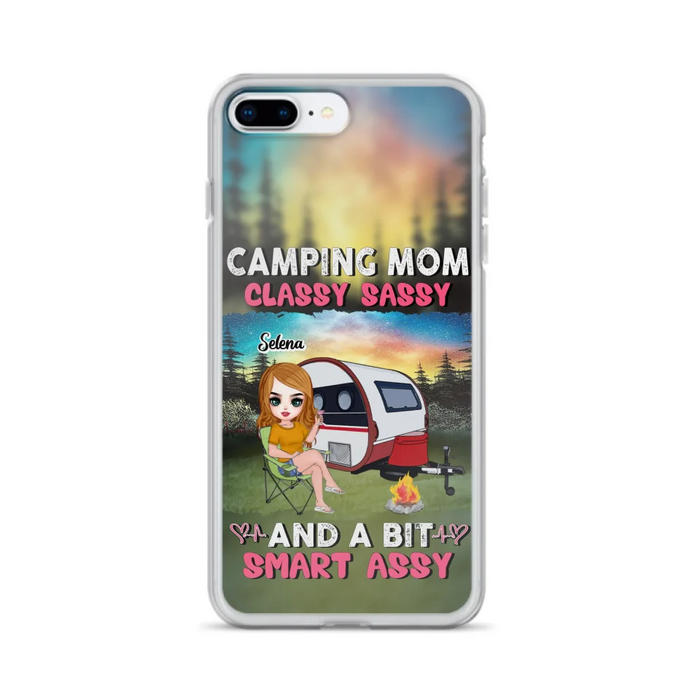 Custom Personalized Camping Mom Phone Case - Gift Idea For Camping Lover/ Mother's Day - Camping Mom Classy Sassy And A Bit Smart Assy - Case For iPhone And Samsung