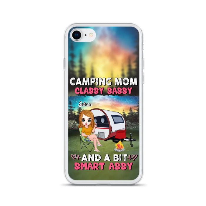 Custom Personalized Camping Mom Phone Case - Gift Idea For Camping Lover/ Mother's Day - Camping Mom Classy Sassy And A Bit Smart Assy - Case For iPhone And Samsung