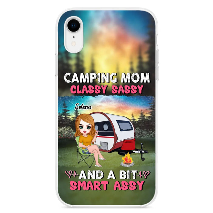 Custom Personalized Camping Mom Phone Case - Gift Idea For Camping Lover/ Mother's Day - Camping Mom Classy Sassy And A Bit Smart Assy - Case For iPhone And Samsung