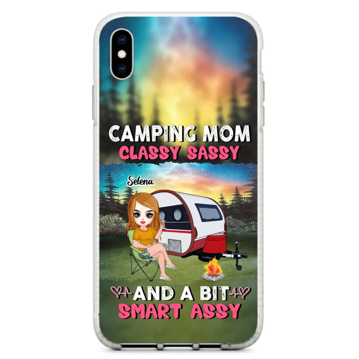 Custom Personalized Camping Mom Phone Case - Gift Idea For Camping Lover/ Mother's Day - Camping Mom Classy Sassy And A Bit Smart Assy - Case For iPhone And Samsung