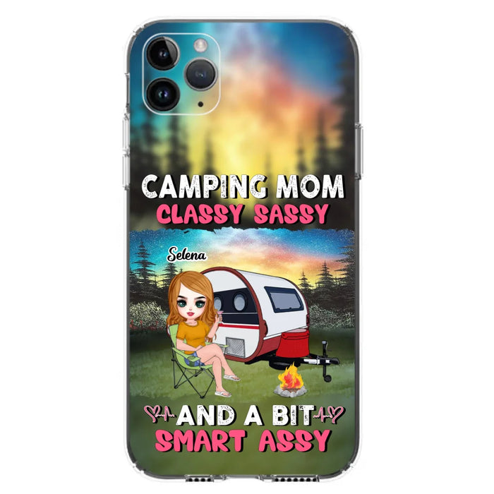 Custom Personalized Camping Mom Phone Case - Gift Idea For Camping Lover/ Mother's Day - Camping Mom Classy Sassy And A Bit Smart Assy - Case For iPhone And Samsung