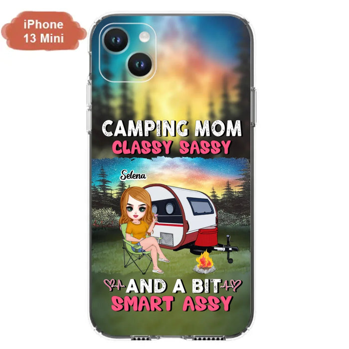 Custom Personalized Camping Mom Phone Case - Gift Idea For Camping Lover/ Mother's Day - Camping Mom Classy Sassy And A Bit Smart Assy - Case For iPhone And Samsung