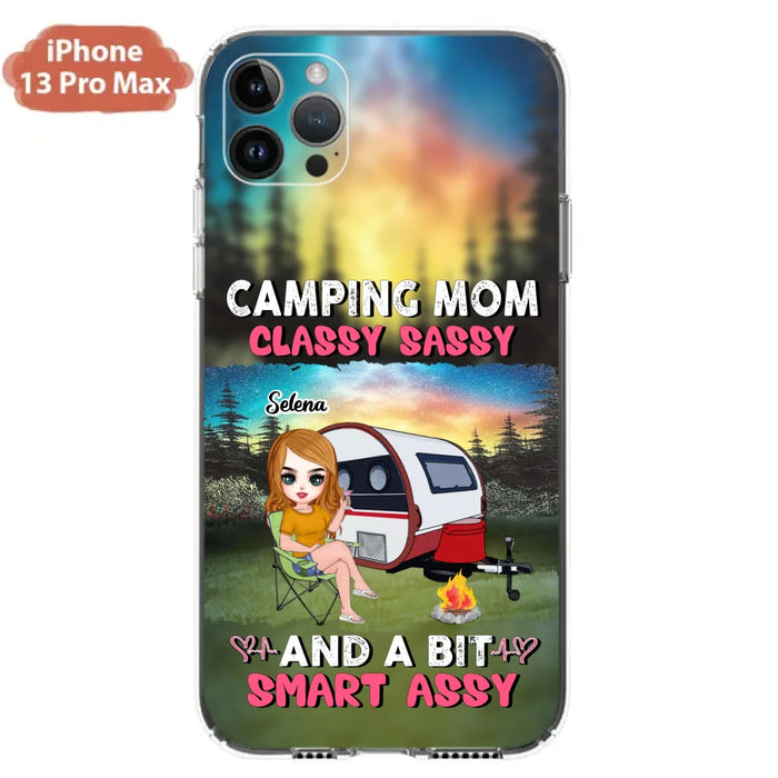 Custom Personalized Camping Mom Phone Case - Gift Idea For Camping Lover/ Mother's Day - Camping Mom Classy Sassy And A Bit Smart Assy - Case For iPhone And Samsung