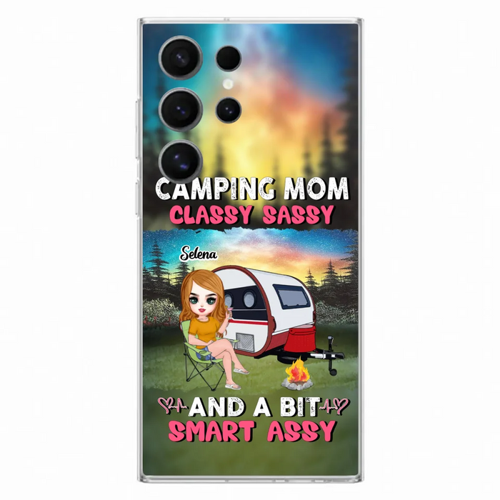 Custom Personalized Camping Mom Phone Case - Gift Idea For Camping Lover/ Mother's Day - Camping Mom Classy Sassy And A Bit Smart Assy - Case For iPhone And Samsung