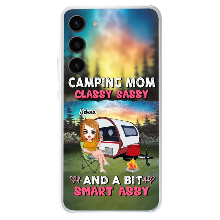 Custom Personalized Camping Mom Phone Case - Gift Idea For Camping Lover/ Mother's Day - Camping Mom Classy Sassy And A Bit Smart Assy - Case For iPhone And Samsung