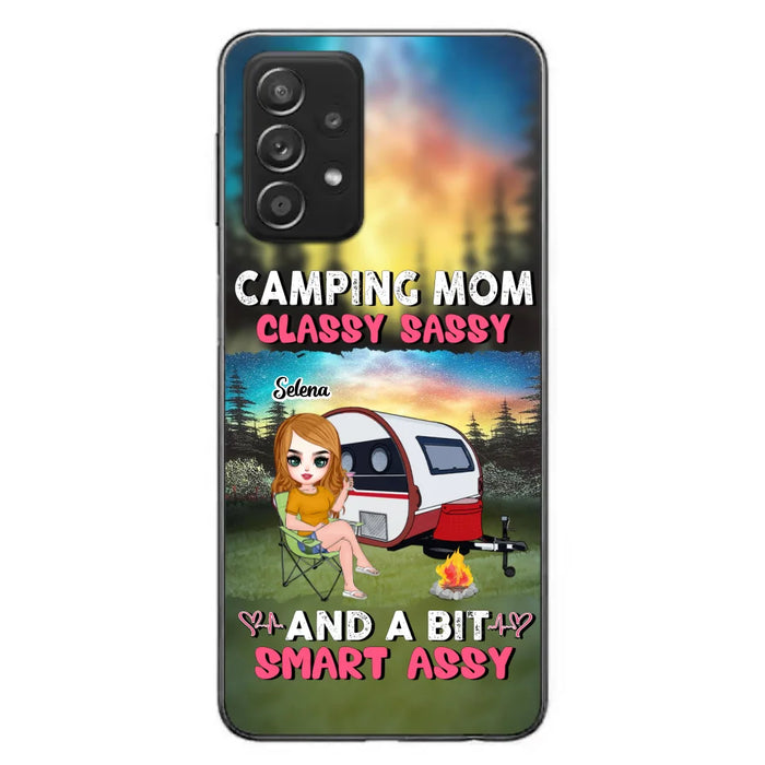 Custom Personalized Camping Mom Phone Case - Gift Idea For Camping Lover/ Mother's Day - Camping Mom Classy Sassy And A Bit Smart Assy - Case For iPhone And Samsung