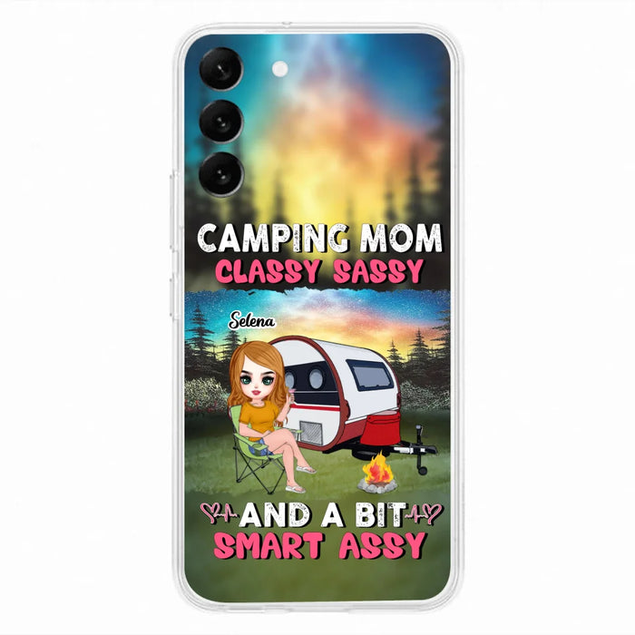 Custom Personalized Camping Mom Phone Case - Gift Idea For Camping Lover/ Mother's Day - Camping Mom Classy Sassy And A Bit Smart Assy - Case For iPhone And Samsung