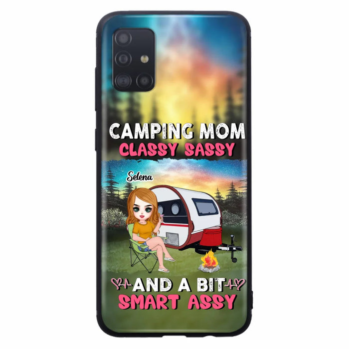 Custom Personalized Camping Mom Phone Case - Gift Idea For Camping Lover/ Mother's Day - Camping Mom Classy Sassy And A Bit Smart Assy - Case For iPhone And Samsung