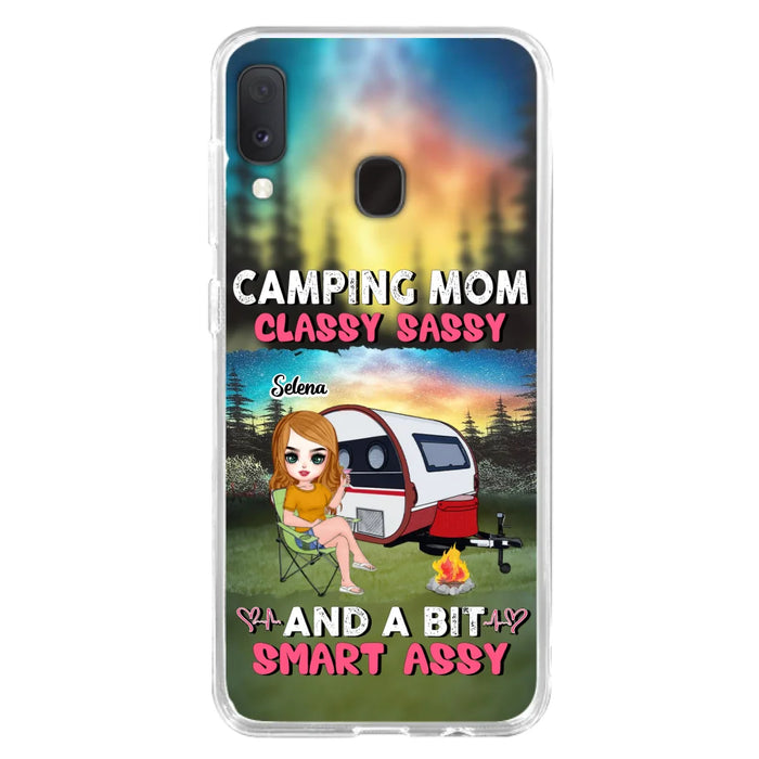 Custom Personalized Camping Mom Phone Case - Gift Idea For Camping Lover/ Mother's Day - Camping Mom Classy Sassy And A Bit Smart Assy - Case For iPhone And Samsung