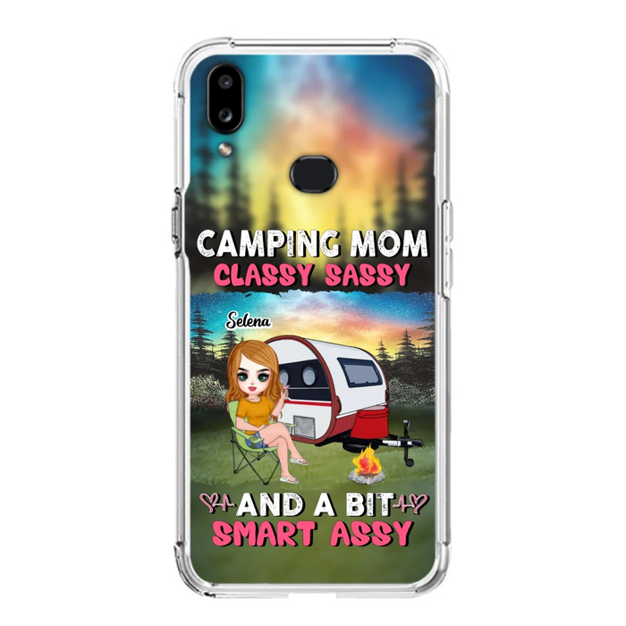 Custom Personalized Camping Mom Phone Case - Gift Idea For Camping Lover/ Mother's Day - Camping Mom Classy Sassy And A Bit Smart Assy - Case For iPhone And Samsung