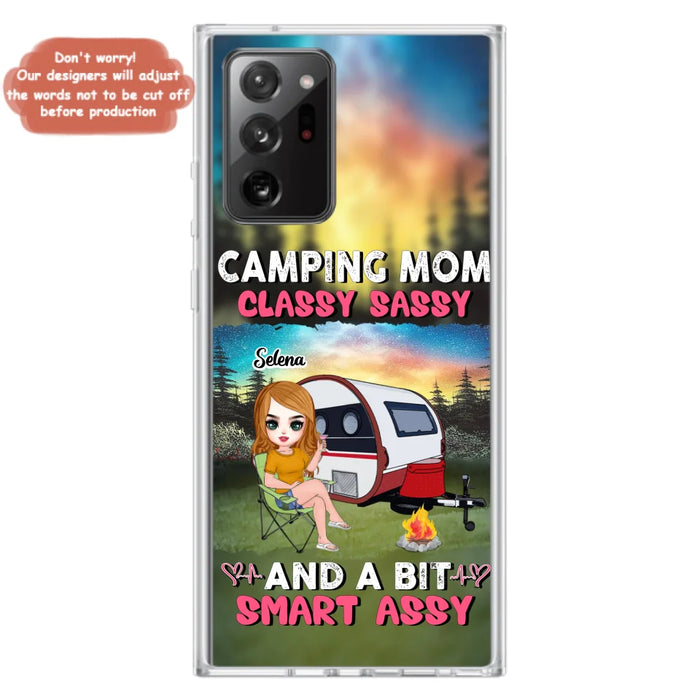 Custom Personalized Camping Mom Phone Case - Gift Idea For Camping Lover/ Mother's Day - Camping Mom Classy Sassy And A Bit Smart Assy - Case For iPhone And Samsung