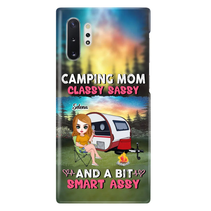 Custom Personalized Camping Mom Phone Case - Gift Idea For Camping Lover/ Mother's Day - Camping Mom Classy Sassy And A Bit Smart Assy - Case For iPhone And Samsung