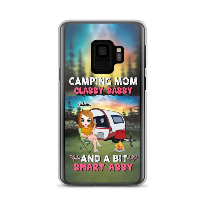 Custom Personalized Camping Mom Phone Case - Gift Idea For Camping Lover/ Mother's Day - Camping Mom Classy Sassy And A Bit Smart Assy - Case For iPhone And Samsung