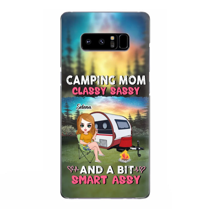 Custom Personalized Camping Mom Phone Case - Gift Idea For Camping Lover/ Mother's Day - Camping Mom Classy Sassy And A Bit Smart Assy - Case For iPhone And Samsung