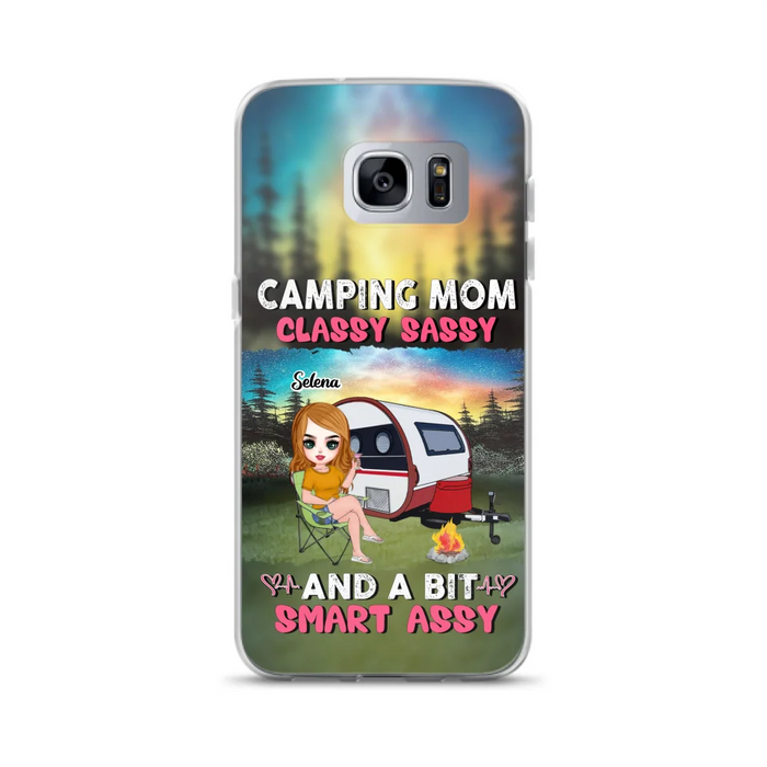 Custom Personalized Camping Mom Phone Case - Gift Idea For Camping Lover/ Mother's Day - Camping Mom Classy Sassy And A Bit Smart Assy - Case For iPhone And Samsung