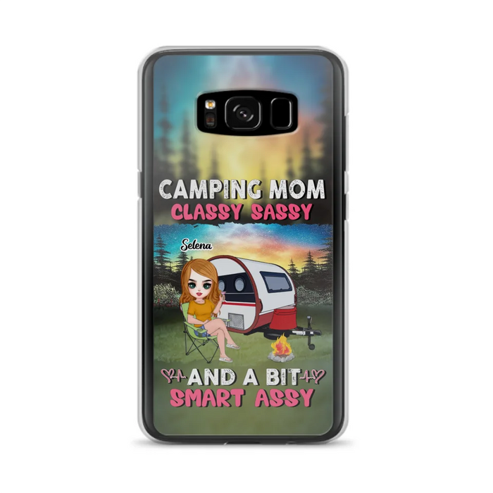 Custom Personalized Camping Mom Phone Case - Gift Idea For Camping Lover/ Mother's Day - Camping Mom Classy Sassy And A Bit Smart Assy - Case For iPhone And Samsung