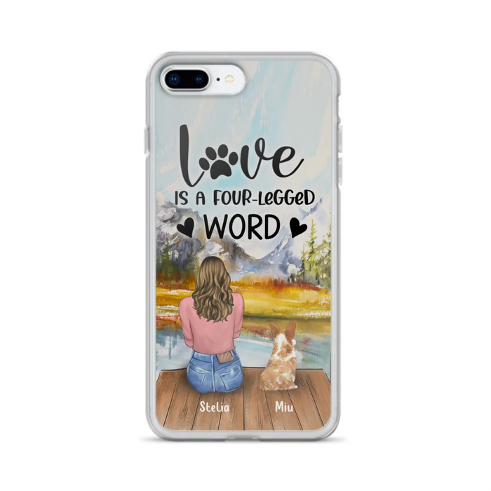 Custom Personalized Pet Mom/Pet Dad Phone Case - Gift for Dog Lovers/Cat Lovers - Up to 4 Pets - Life is better with fur babies