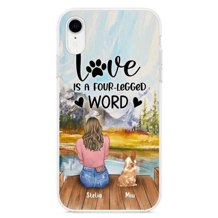 Custom Personalized Pet Mom/Pet Dad Phone Case - Gift for Dog Lovers/Cat Lovers - Up to 4 Pets - Life is better with fur babies