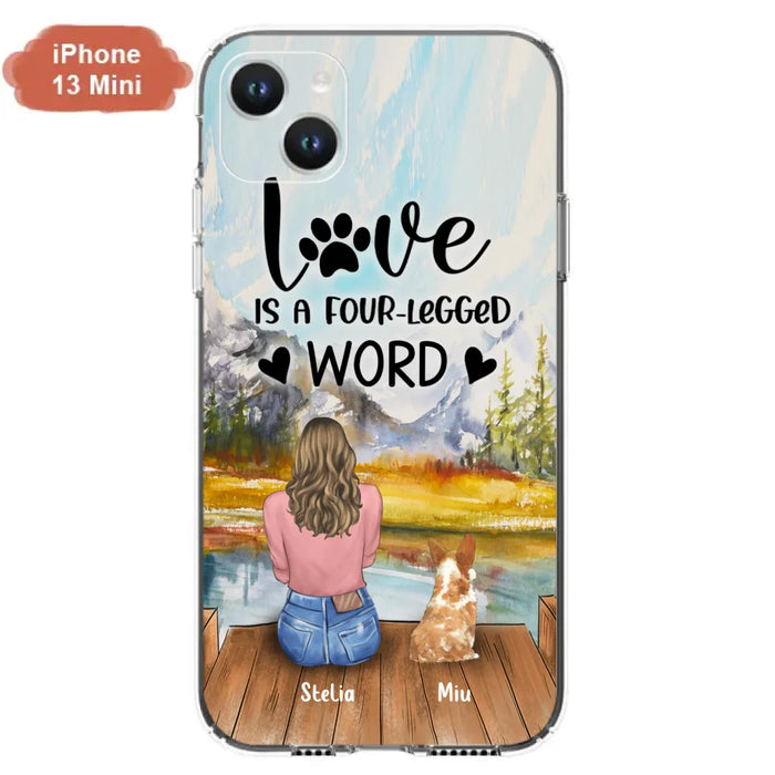 Custom Personalized Pet Mom/Pet Dad Phone Case - Gift for Dog Lovers/Cat Lovers - Up to 4 Pets - Life is better with fur babies