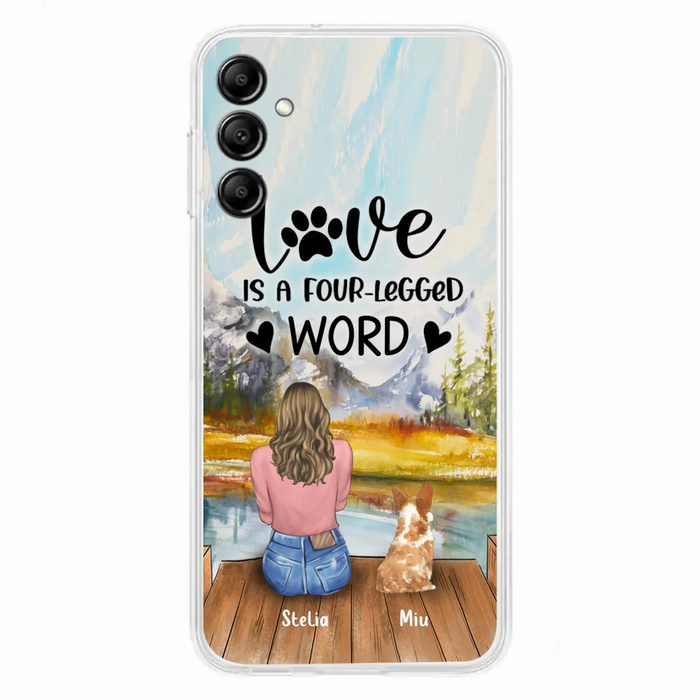 Custom Personalized Pet Mom/Pet Dad Phone Case - Gift for Dog Lovers/Cat Lovers - Up to 4 Pets - Life is better with fur babies