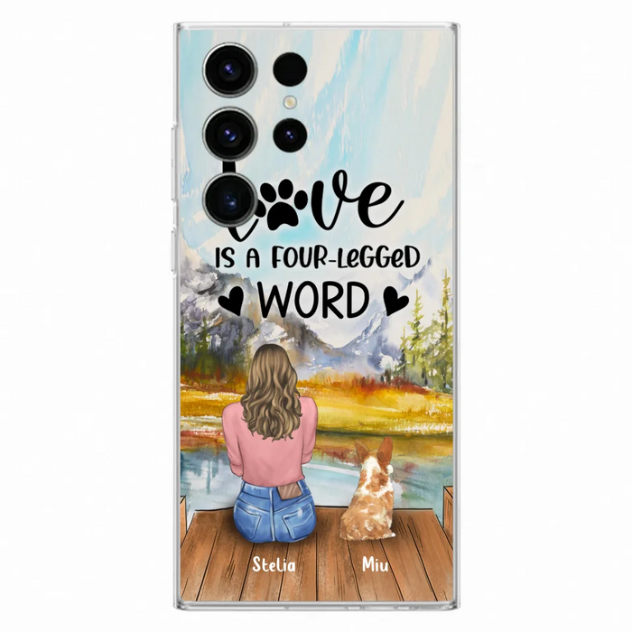 Custom Personalized Pet Mom/Pet Dad Phone Case - Gift for Dog Lovers/Cat Lovers - Up to 4 Pets - Life is better with fur babies