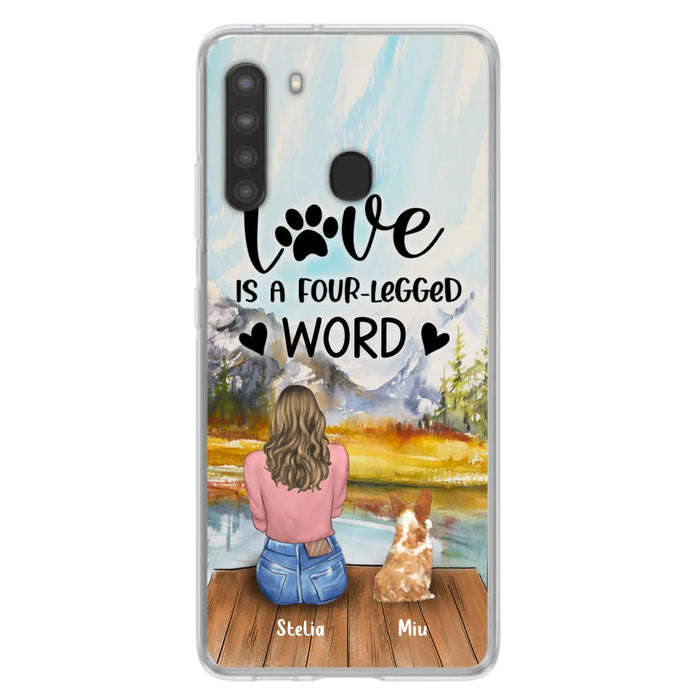 Custom Personalized Pet Mom/Pet Dad Phone Case - Gift for Dog Lovers/Cat Lovers - Up to 4 Pets - Life is better with fur babies