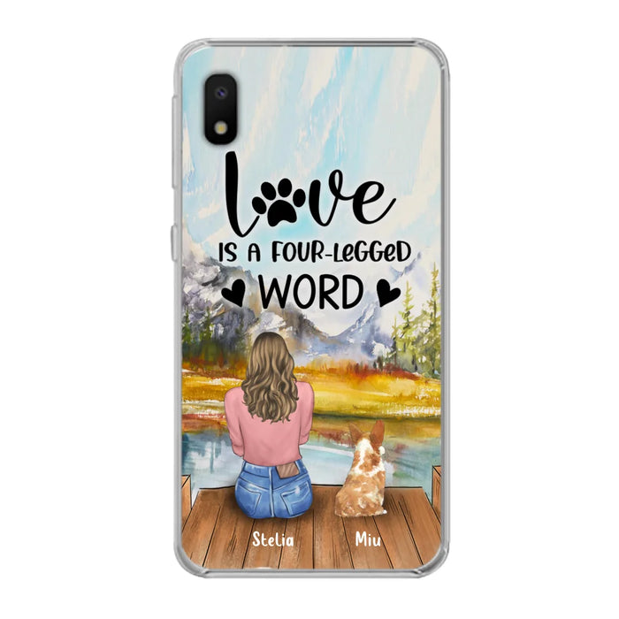 Custom Personalized Pet Mom/Pet Dad Phone Case - Gift for Dog Lovers/Cat Lovers - Up to 4 Pets - Life is better with fur babies