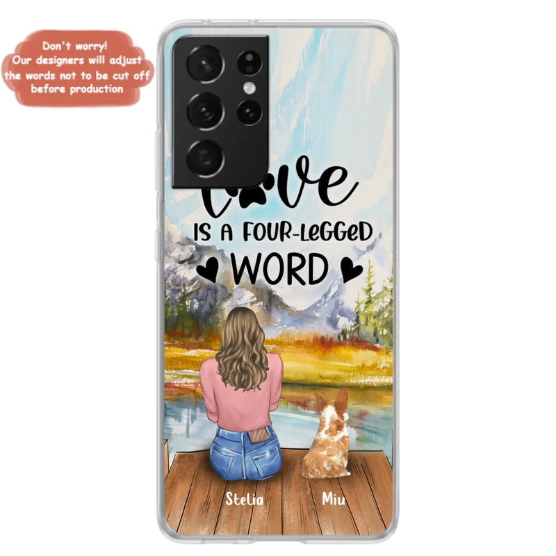 Custom Personalized Pet Mom/Pet Dad Phone Case - Gift for Dog Lovers/Cat Lovers - Up to 4 Pets - Life is better with fur babies