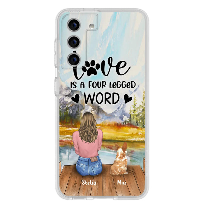 Custom Personalized Pet Mom/Pet Dad Phone Case - Gift for Dog Lovers/Cat Lovers - Up to 4 Pets - Life is better with fur babies