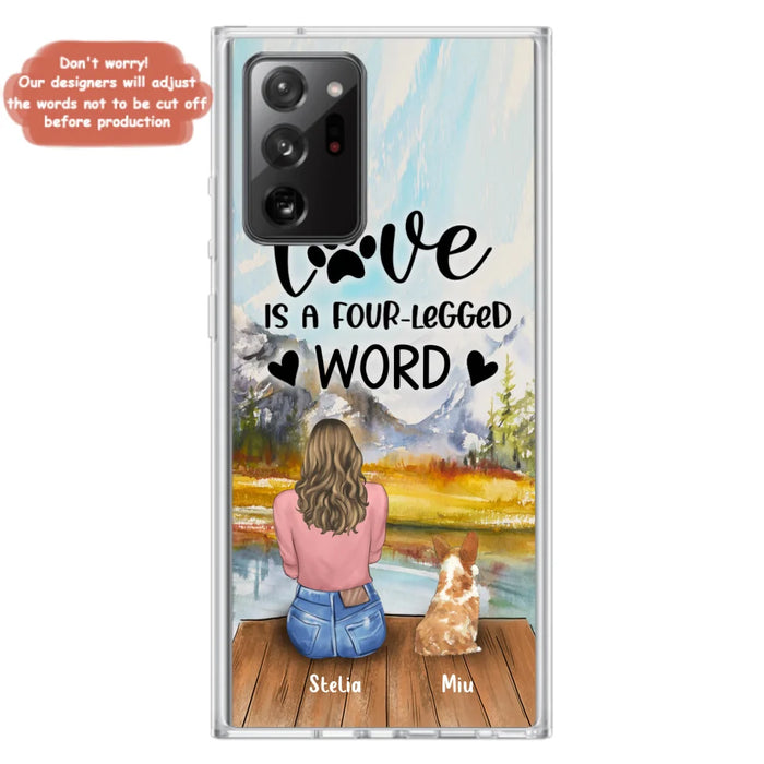 Custom Personalized Pet Mom/Pet Dad Phone Case - Gift for Dog Lovers/Cat Lovers - Up to 4 Pets - Life is better with fur babies