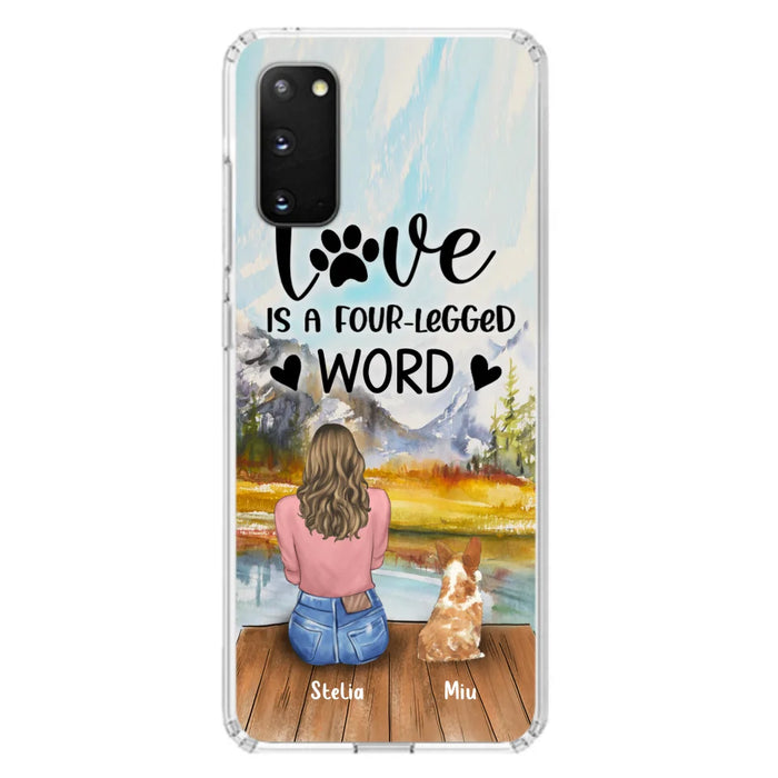 Custom Personalized Pet Mom/Pet Dad Phone Case - Gift for Dog Lovers/Cat Lovers - Up to 4 Pets - Life is better with fur babies