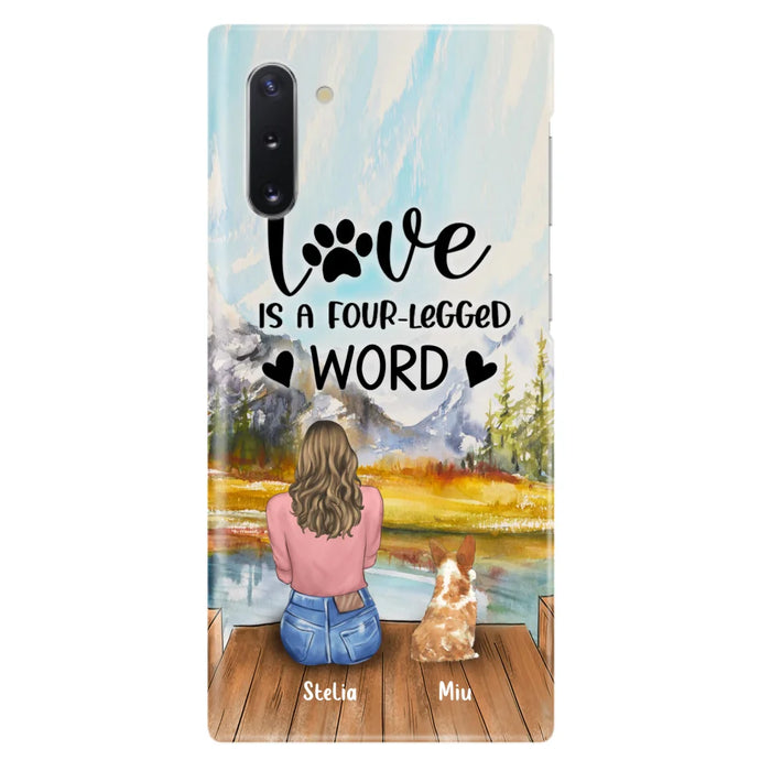 Custom Personalized Pet Mom/Pet Dad Phone Case - Gift for Dog Lovers/Cat Lovers - Up to 4 Pets - Life is better with fur babies