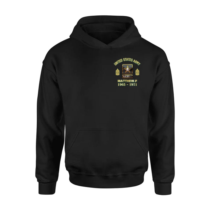 Custom Personalized Veteran Shirt/Hoodie - Gift Idea for Veteran - Custom Name Logo Rank