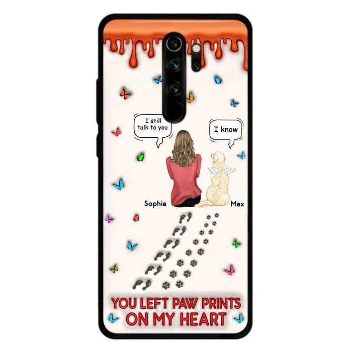 Custom Personalized Memorial Pet Phone Case - Memorial Gift Idea For Pet Owner - Case For Xiaomi/ Oppo/ Huawei - You Left Paw Prints On My Heart