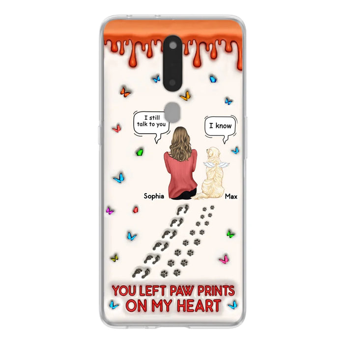 Custom Personalized Memorial Pet Phone Case - Memorial Gift Idea For Pet Owner - Case For Xiaomi/ Oppo/ Huawei - You Left Paw Prints On My Heart