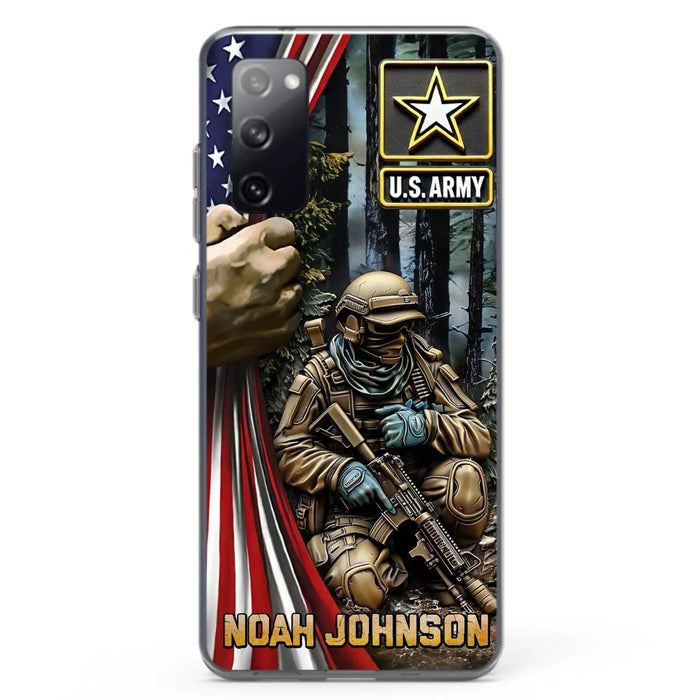 Custom Personalized Veteran Phone Case For iPhone/ Samsung - Veteran Gift Idea - Custom Name