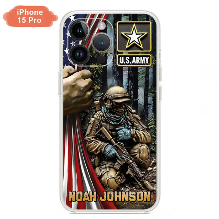 Custom Personalized Veteran Phone Case For iPhone/ Samsung - Veteran Gift Idea - Custom Name