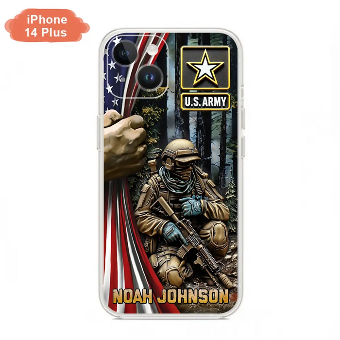 Custom Personalized Veteran Phone Case For iPhone/ Samsung - Veteran Gift Idea - Custom Name