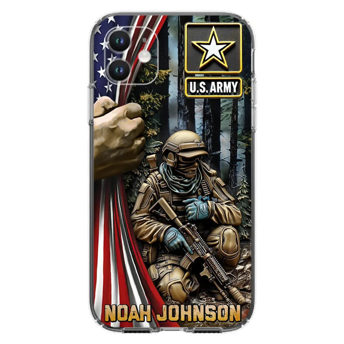 Custom Personalized Veteran Phone Case For iPhone/ Samsung - Veteran Gift Idea - Custom Name