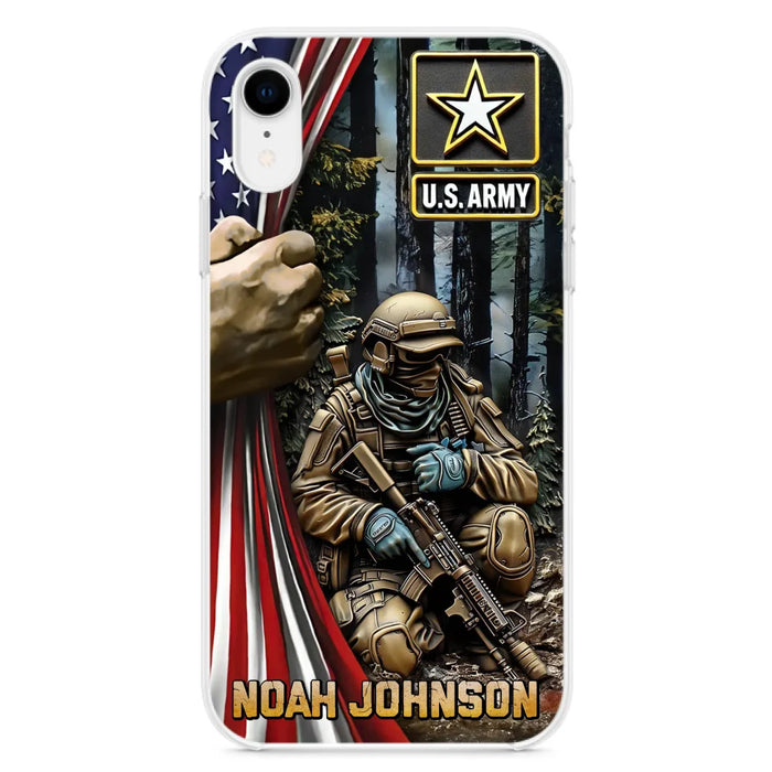 Custom Personalized Veteran Phone Case For iPhone/ Samsung - Veteran Gift Idea - Custom Name