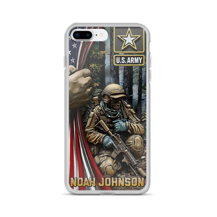 Custom Personalized Veteran Phone Case For iPhone/ Samsung - Veteran Gift Idea - Custom Name