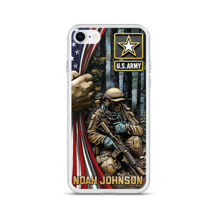 Custom Personalized Veteran Phone Case For iPhone/ Samsung - Veteran Gift Idea - Custom Name