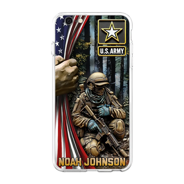 Custom Personalized Veteran Phone Case For iPhone/ Samsung - Veteran Gift Idea - Custom Name