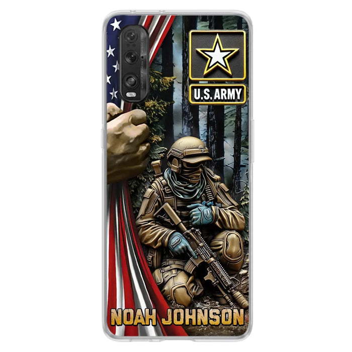 Custom Personalized Veteran Oppo/ Xiaomi/ Huawei Phone Case - Veteran Gift Idea - Custom Name